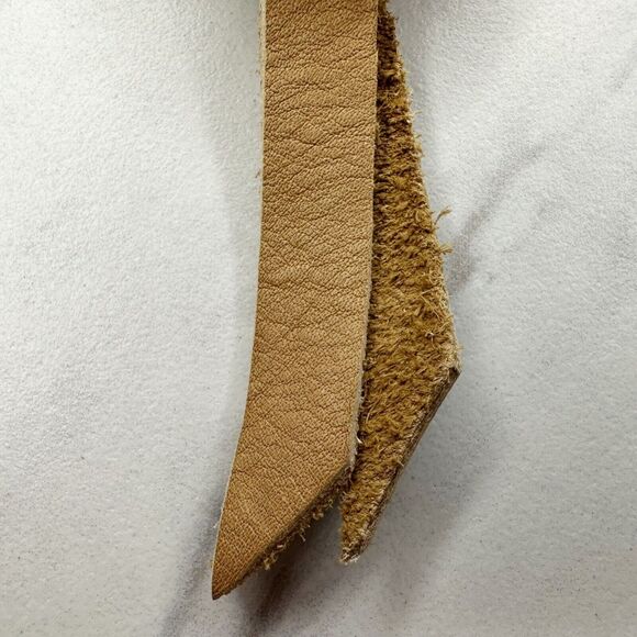 Soft Brown Leather Fringe Western Concho Boho Keychain Keyring - Picture 10 of 10